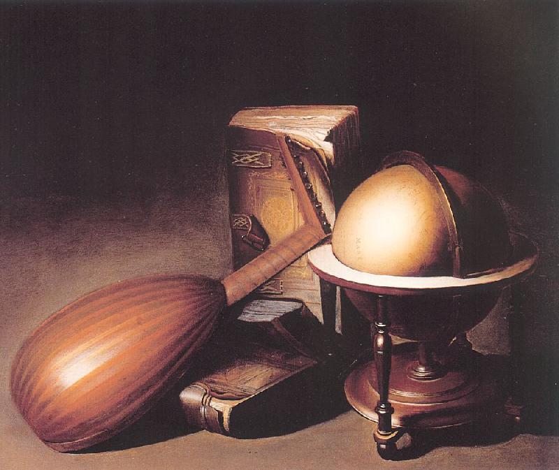 DOU, Gerrit Still Life with Globe, Lute, and Books